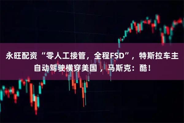 永旺配资 “零人工接管，全程FSD”，特斯拉车主自动驾驶横穿美国 ，马斯克：酷！